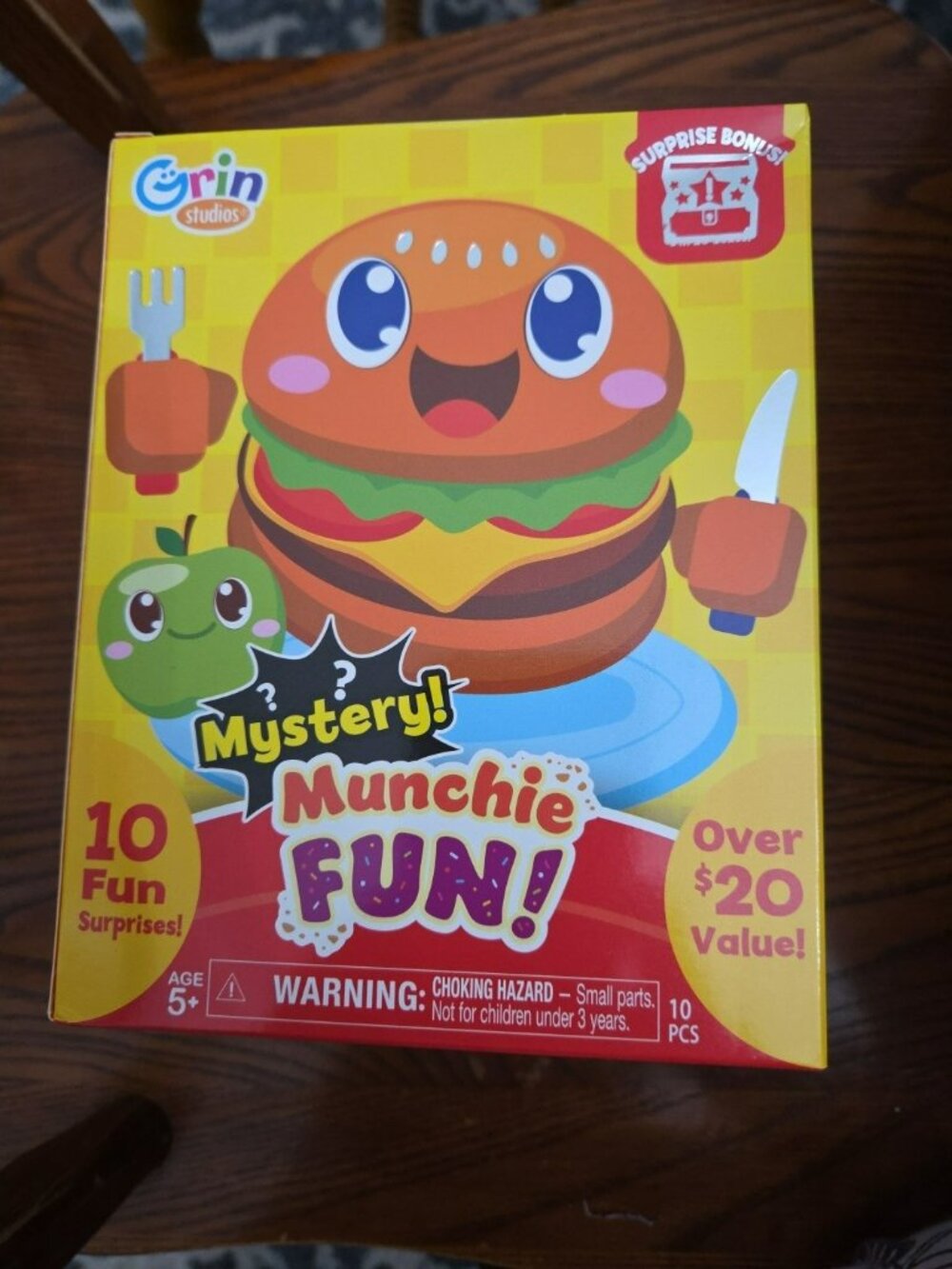 New Sealed Grin Studios Mystery Munchie Fun Box 10 fun surprises Fidget Game